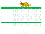 dinosaur behavior chart